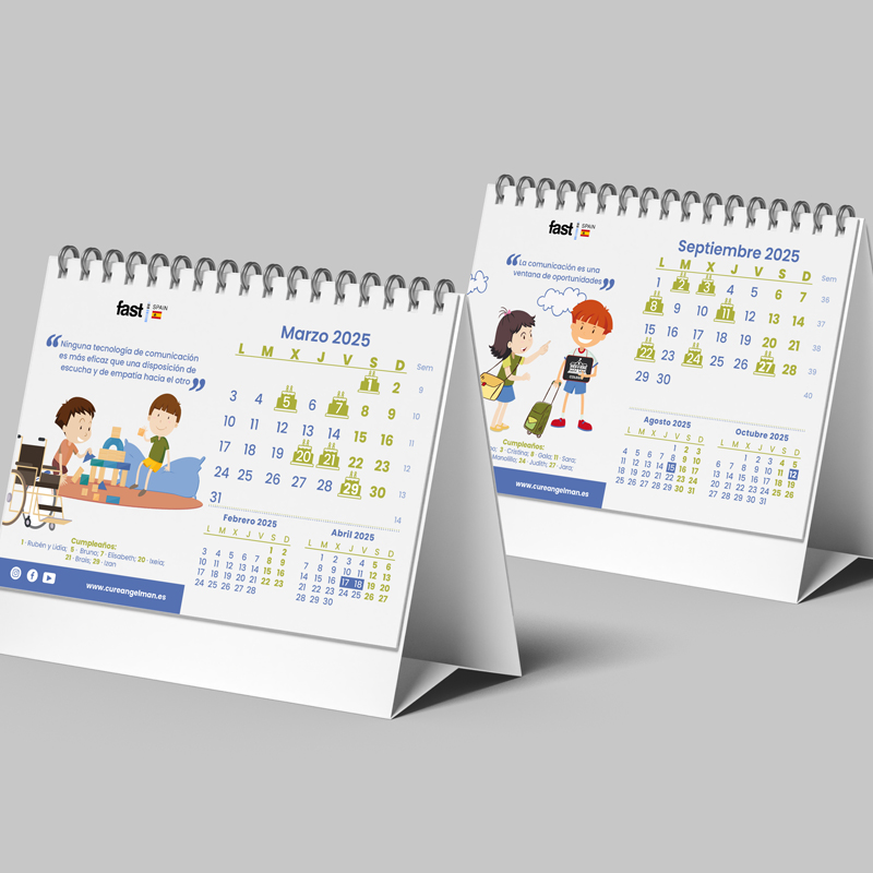 CALENDARIO DE MESA CORPORATIVO FUNDACION FAST - SINDROME FAST