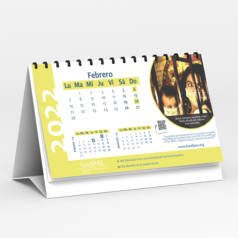 CALENDARIO DE MESA CORPORATIVO FUNDIPAX